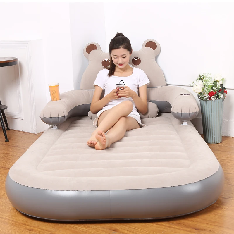 Air mattress thickened household folding double cartoon inflatable totoro bed simple air cushion bed single air cushion