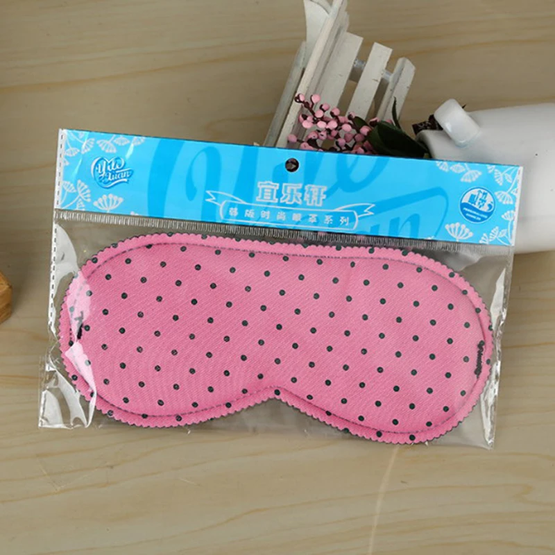 Print Dot Sleeping Eye Mask Soft Eye Cover Portable Travel Sleep Rest Aid Eye Mask Cover Eye Patch Sleeping Mask