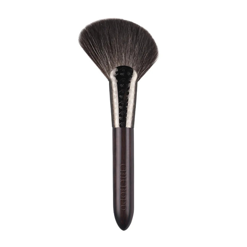 CHICHODO Makeup Brush-Luxurious Carved Ebony Animal Hair Series-Fox&Gray Rat&Goat Hair Bronzer Brush-beauty pen-F148