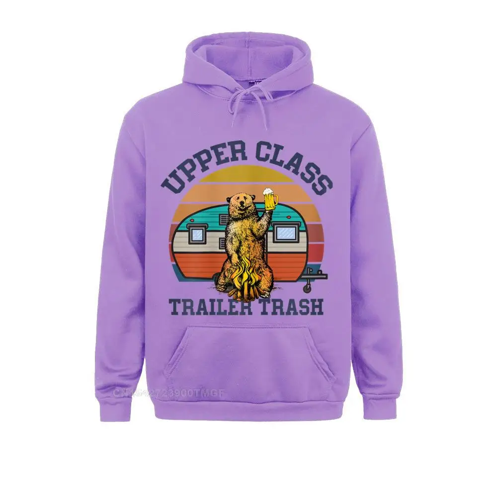 Womens Upper Class Trailer Trash Shirt - Funny Camping Lover Hoodie Men Print Hoodies Graphic Sportswears Long Sleeve