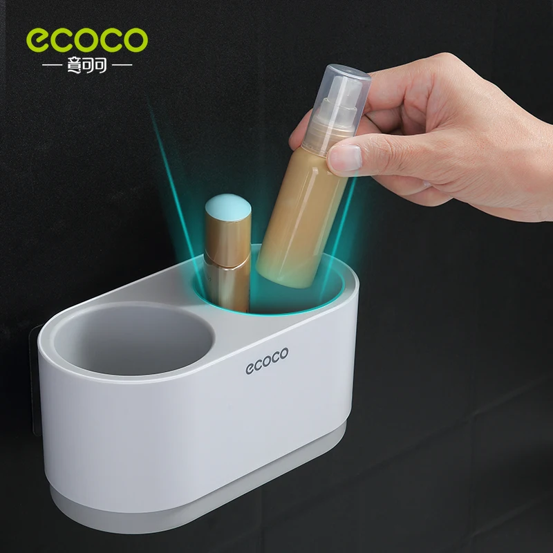 ECOCO 헤어 드라이어 홀더 보관함 컬링 아이언 선반, 욕실 정리함 보관 랙, 욕실 액세서리 세트, 가정용