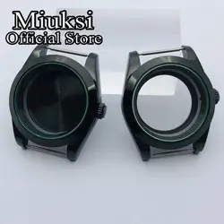 Miuksi 36mm/40mm black PVD case sapphire glass fit NH35 NH36 ETA2824 2836 Miyota8215 821A Mingzhu DG2813 3804 PT5000 movement