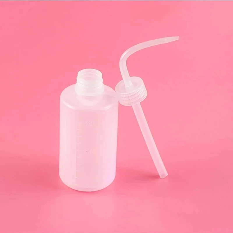 1pcs 250ml Eyelash Extension Elbow Flush Bottle Wash Squeeze Bottle Non-Spray 3 Colors Tattoo Diffuser Soap Supply Wash Bottle