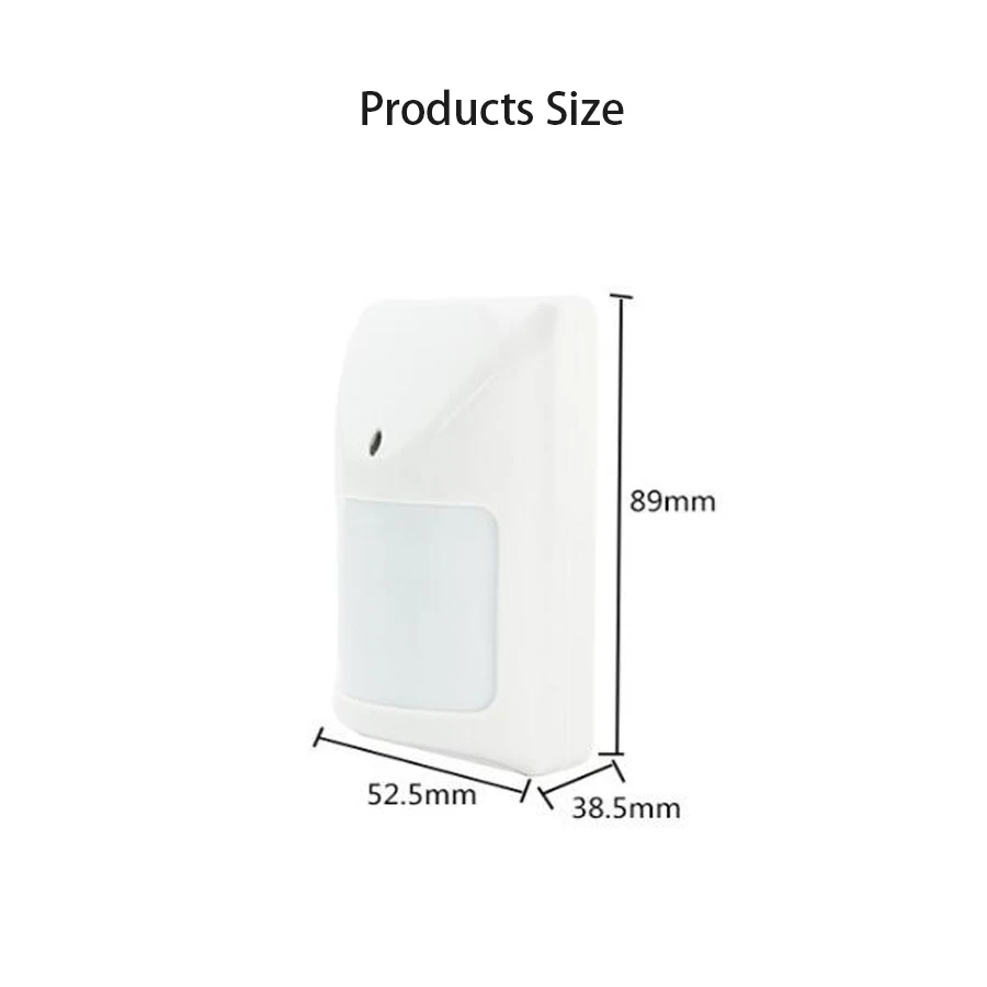 Sgooway wired pir sensor com fio detector infravermelho sensor de movimento com fio trabalho com todo o sistema de alarme