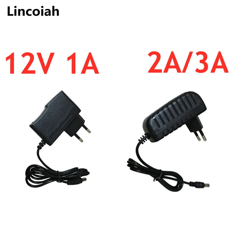 

AC 100V-240V DC 12V 1A 2A 3A Power Supply Adapter 12 V Volt Lighting Transformer Converter For LED Strip Light For CCTV Camera