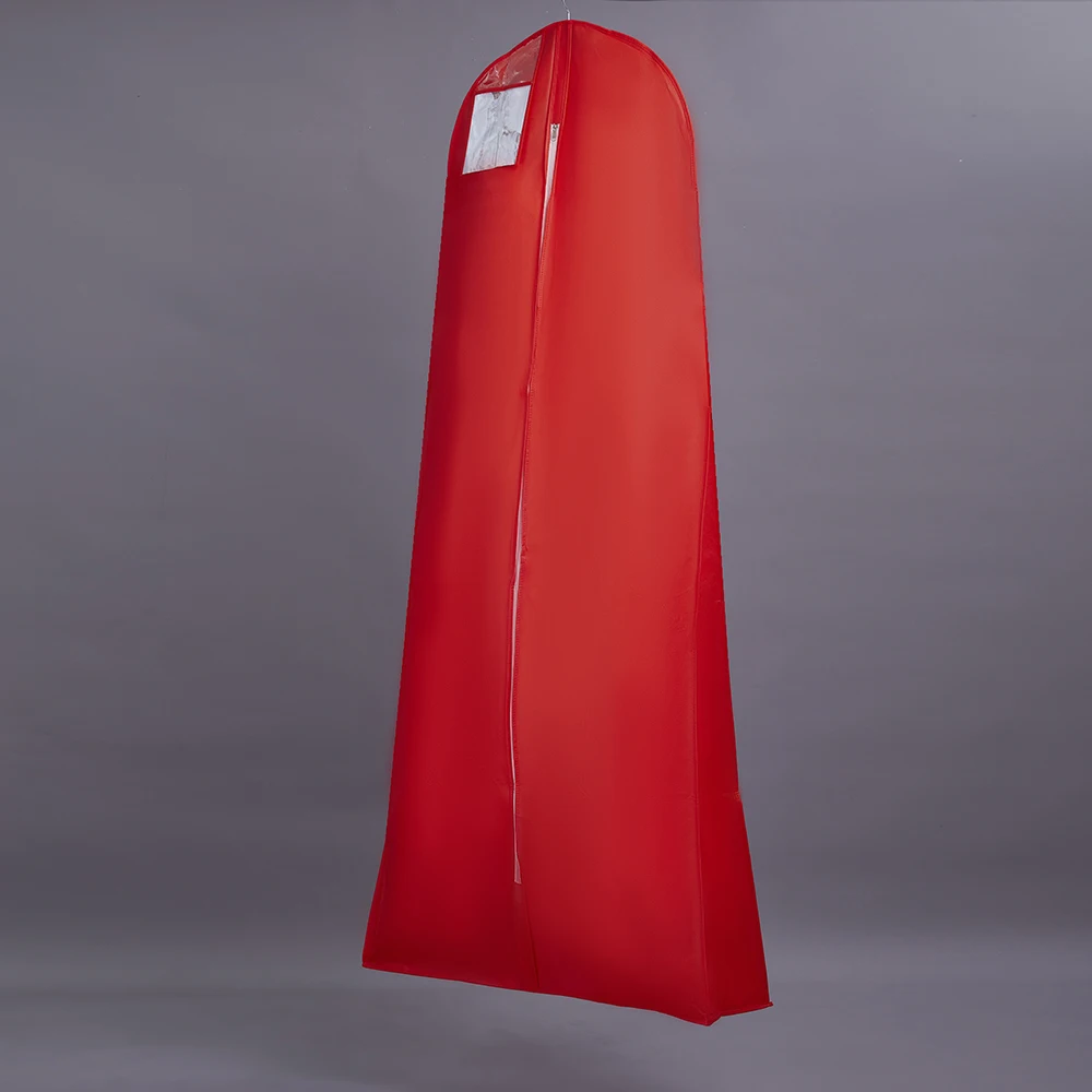 

180cm Length Red Wedding Dress Dust Cover DustProof Suit For Bridal Gown New Arrival Garment Storage Bag