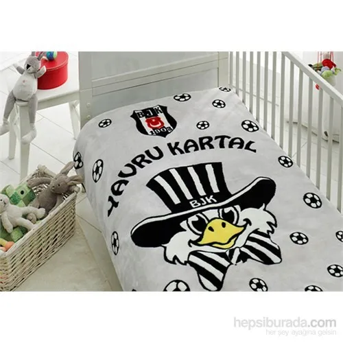 Besiktas Baby Eagle Baby Polyester Blanket Pattern