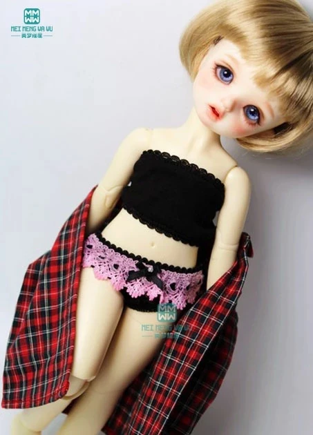 BJD accessories for 1/4 1/3 1/6 BJD DD SD MSD YOSD doll fashion Lace triangle briefs Tube top