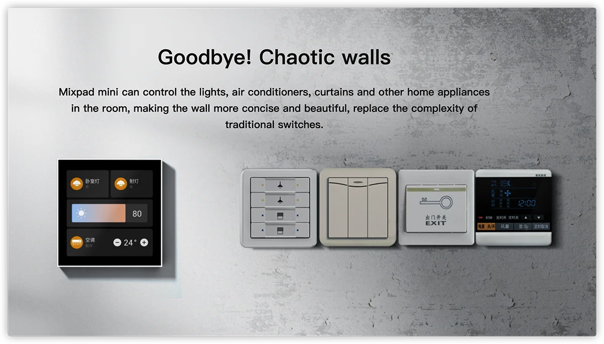 ORVIBO-Panel de puerta de enlace inteligente MixPad C2, luces de Control de pantalla táctil, aires acondicionados, cortinas