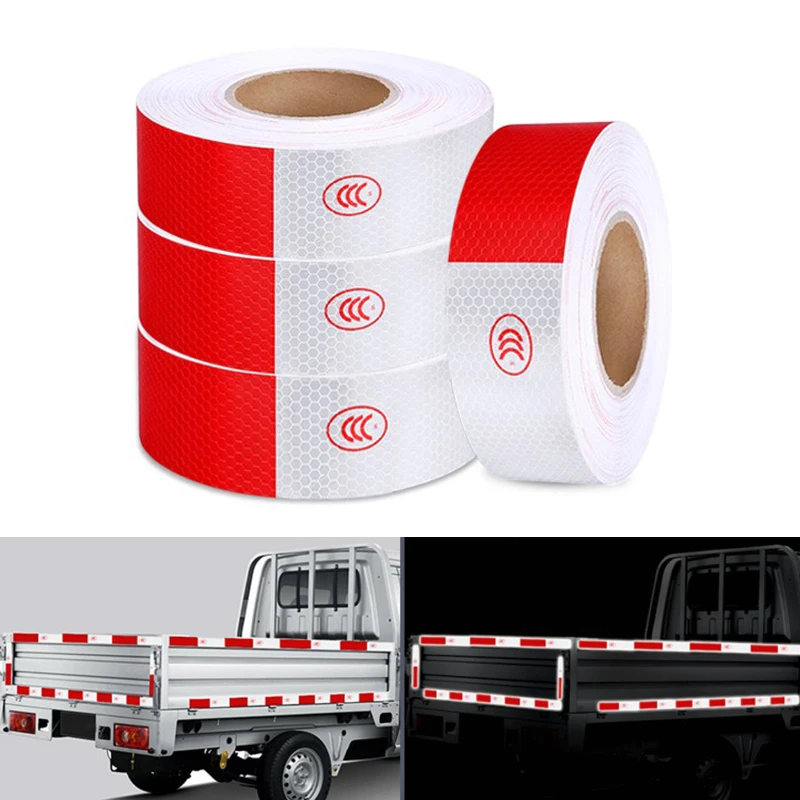 5cm width Car Truck Reflective Safety Tape Warning Night Light Waterproof Trailer Reflector Sticker
