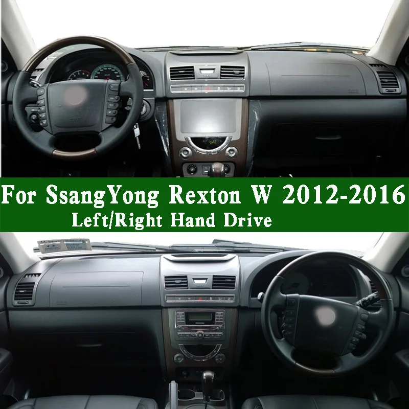 

For SsangYong Rexton W 200 RX6 For 2012-2016 Dashmat Dashboard Cover Instrument Panel Protective Pad Dash Mat Anti-Dirt Ornament