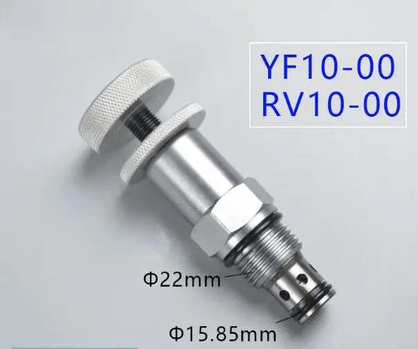 Hydraulic Pressure Regulating RV10-00 Direct-acting Large Handle Screw Inserted Relief Valve YF110-00