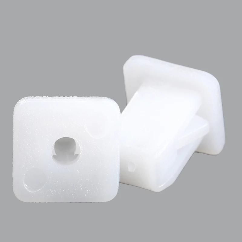 50Pcs Square White Auto Bumper Fastener Rivet Retainer Push Car Cover Fender Car Door Clamp Panel Clip Auto Plastic Fasteners