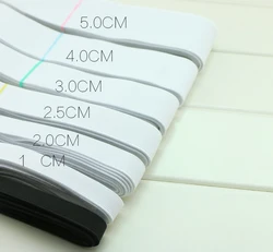 2M 2cm/3cm/4cm/5cm width Flat Thin wide elastic rubber band clothing accessories nylon webbing garment sewing accessories white