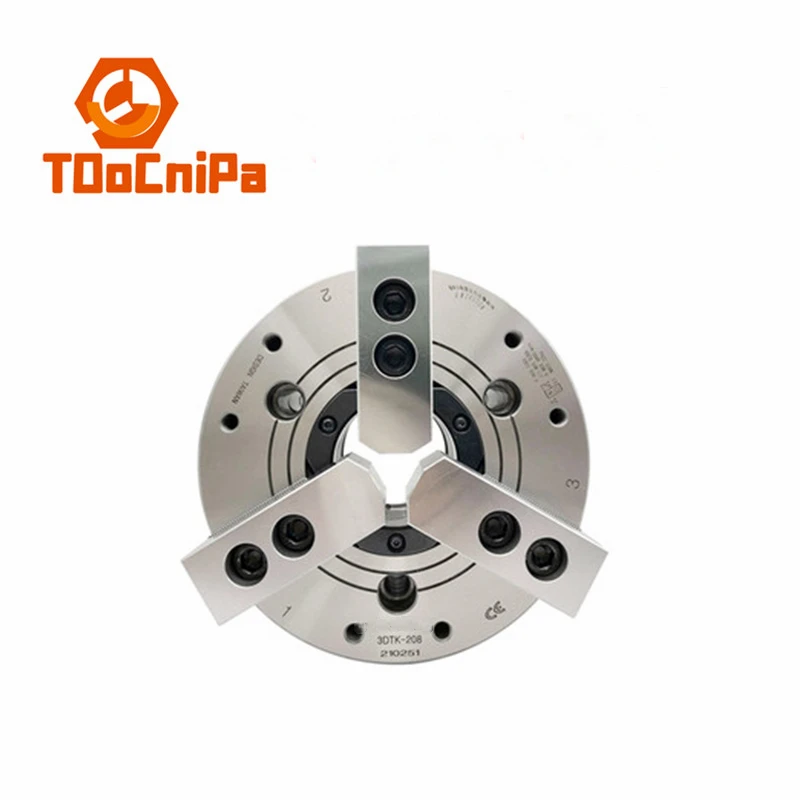 

Hollow large bore hydraulic three-jaw chuck large through hole oil pressure power chuck 6 inch 3DTK-206 8 inch 3DTK-208