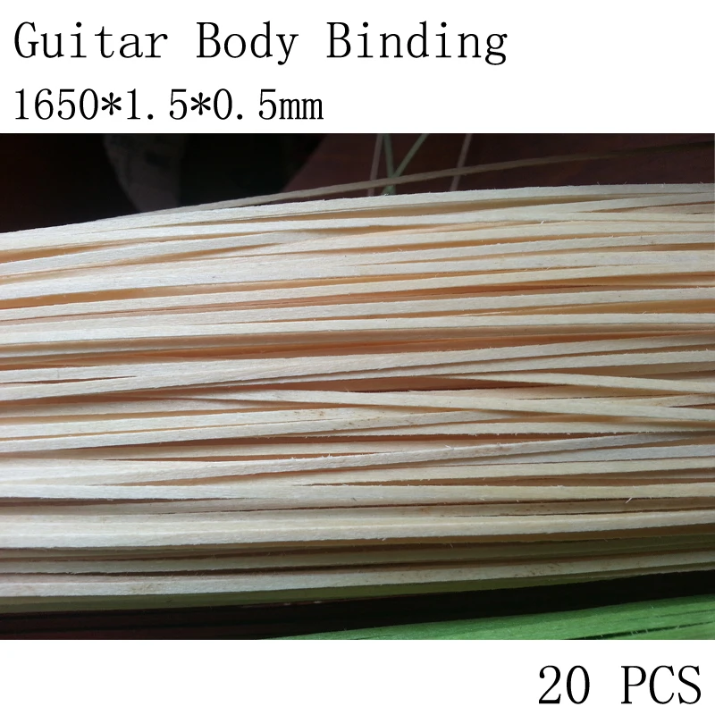 20 Pcs Guitar body Binding  Guitar TOP BOARD Decorative line Solid wood of various colors