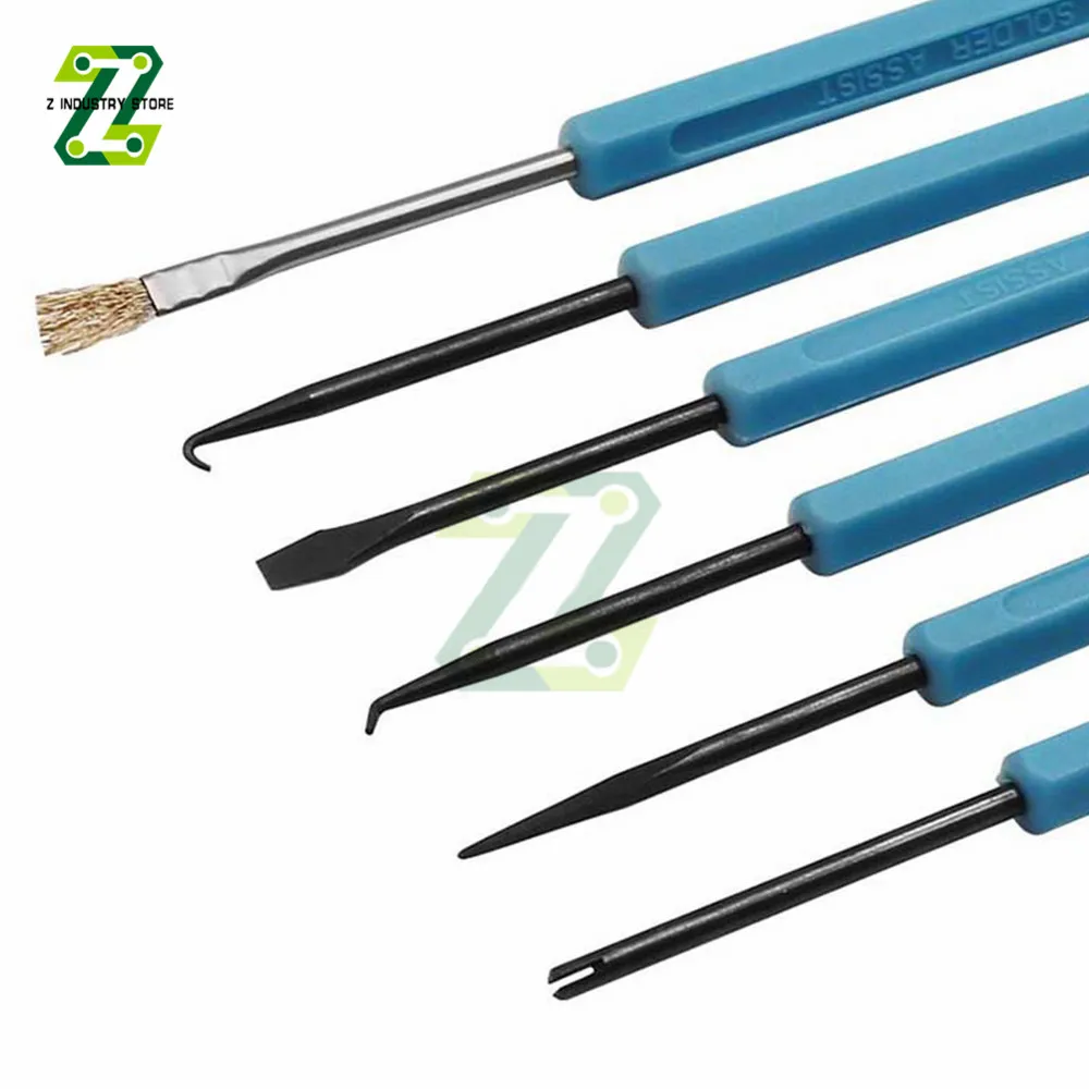 6pcs Desoldering Aid Tool PCB Cleaning Repair Tool Circuit Board Soldering Welding Auxiliary Tools Assist Set Soldering Aid