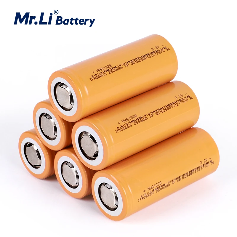 Mr.Li 26650 2500mAh 3.2V Rechargeable Lifepo4 Battery 20C Continuous Discharge Current Long Cycle Life For Electronic Product