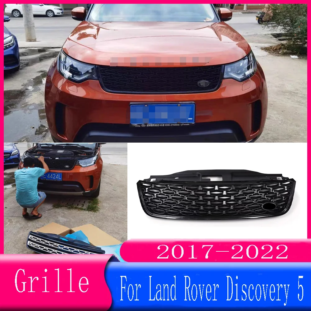 

ABS Grille EXTIEROR BUMPER FRONT RACING GRILL GRILLS FIT FOR LAND ROVER DISCOVERY 5 LR5 L462 2017 2018 2019 2020 2021 2022