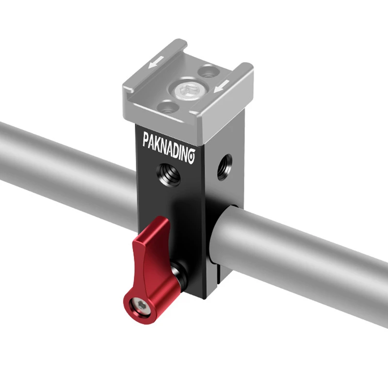 15Mm Cần Kẹp Camera Duy Nhất Cần Ốp Cho Cần 15Mm Hỗ Trợ Hệ Thống Kính Ngắm EVF Núi, màn Hình LCD, Micro Gắn