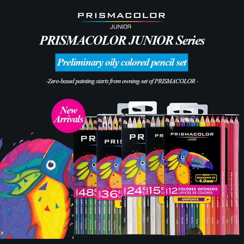 PRISMACOLOR 12/24/36/48 Colors Oily Colored Pencil Set Wood Colour Pencils For Drawing Sketch School Student Art Supplies