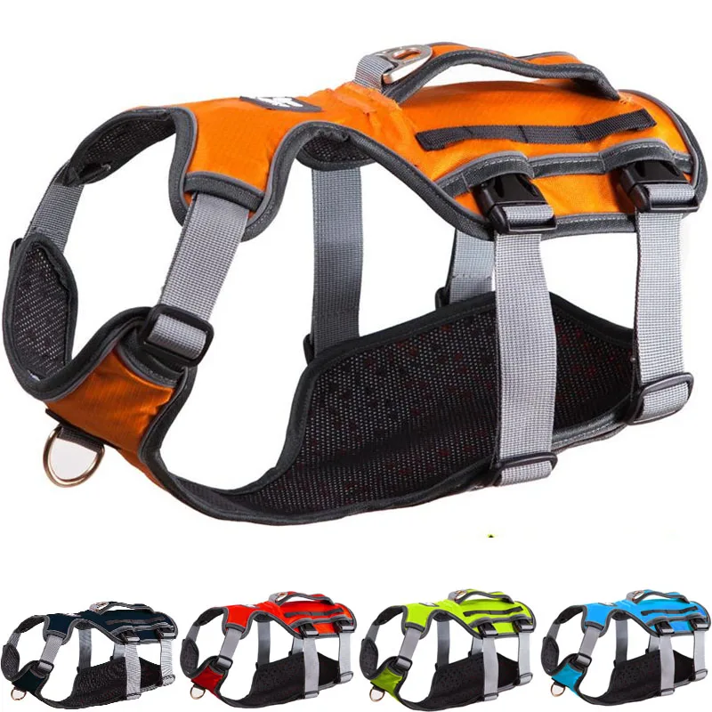 

Pet Dog Harness For Small Big Dogs Vest Adjustable Strong Outdoor Reflective Harness Service Dog Supplies Accessories Products