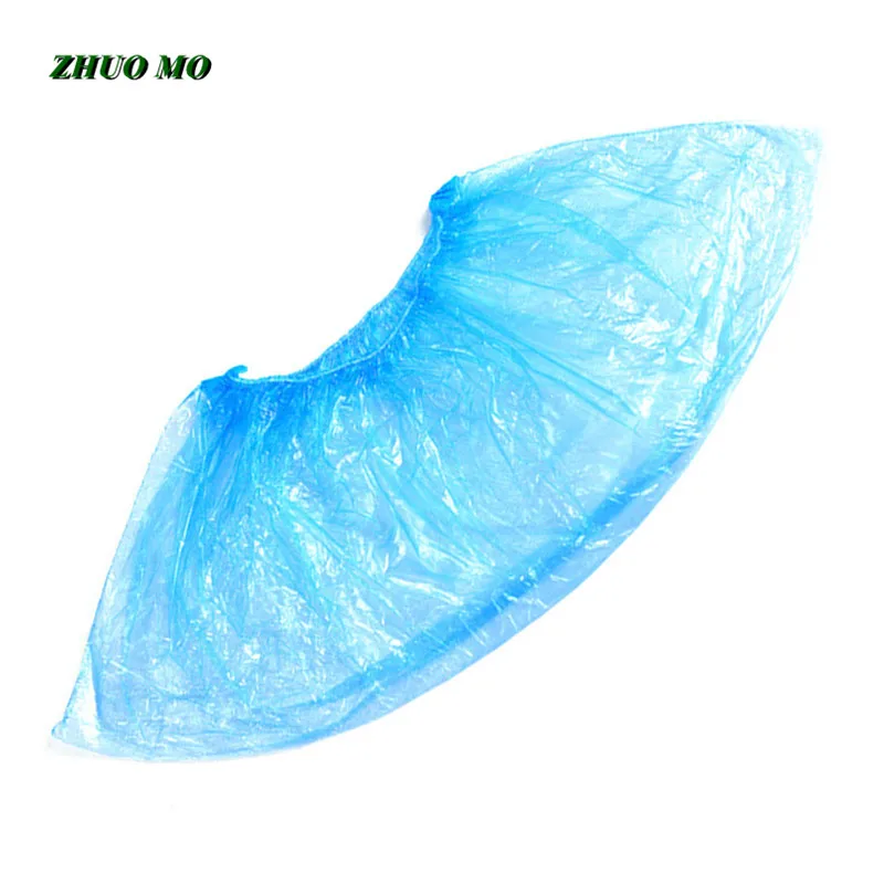 Waterproof PE Shoe Covers, Disposable Boot Covers, Indoor Protect, Home Floors, Outdoors, Water Resistant, Plastic, 1200Pcs