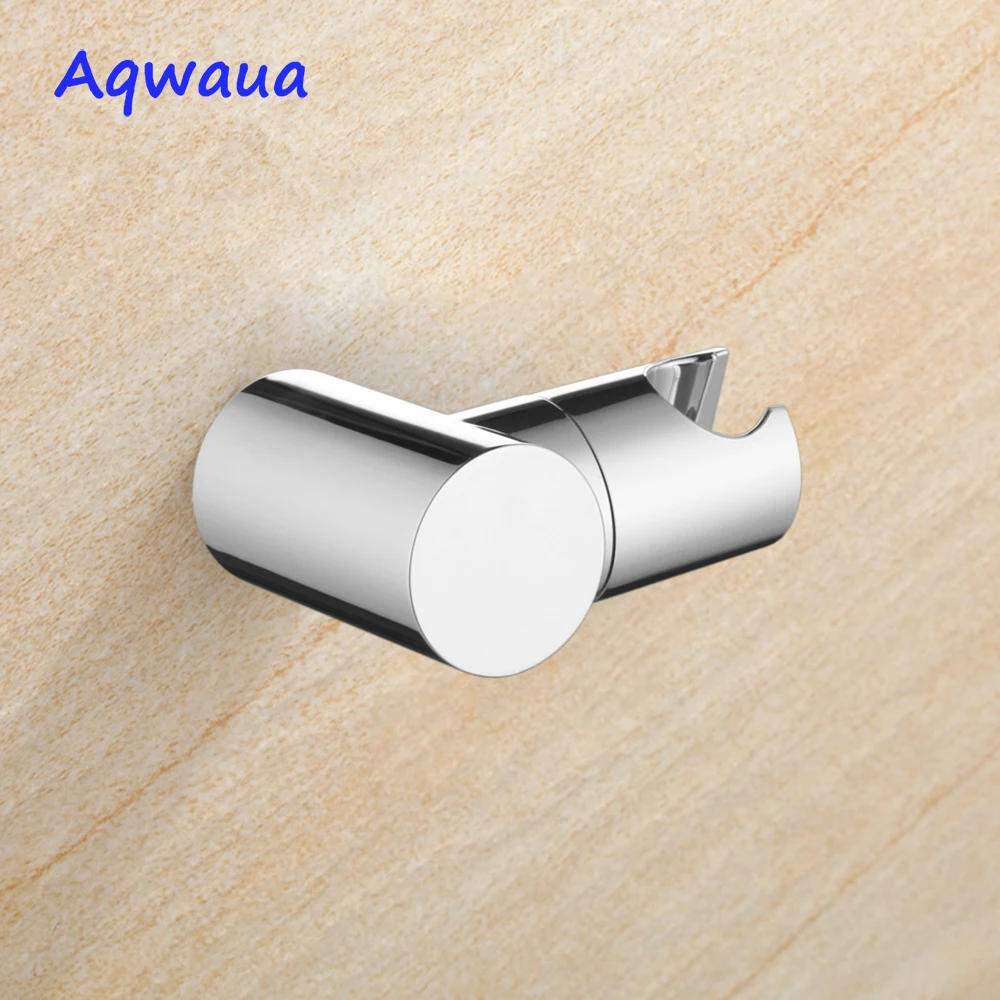 Aqwaua Shower Head Holder Bracket Stand 2 Position For Bathroom Use Standard Size Bathroom Accessories Chrome ABS Plastic