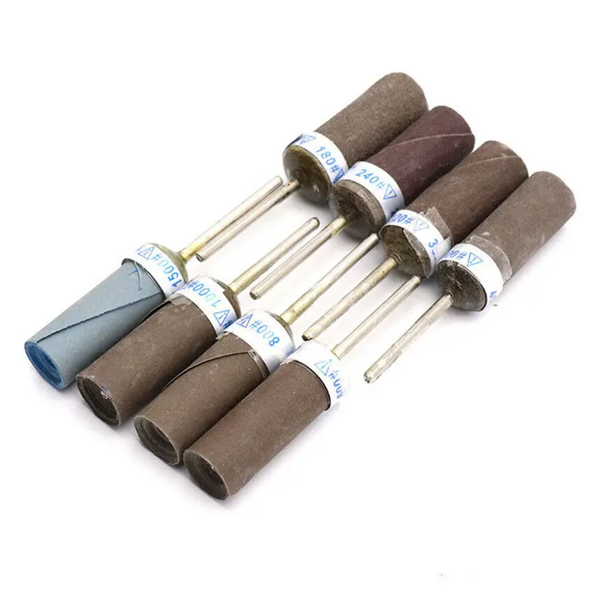 2.35mm haste grit 180-10000 barra de lixa haste lixa vara polimento seco molhado cabeça moagem roda jóias moedor rotating ferramentas