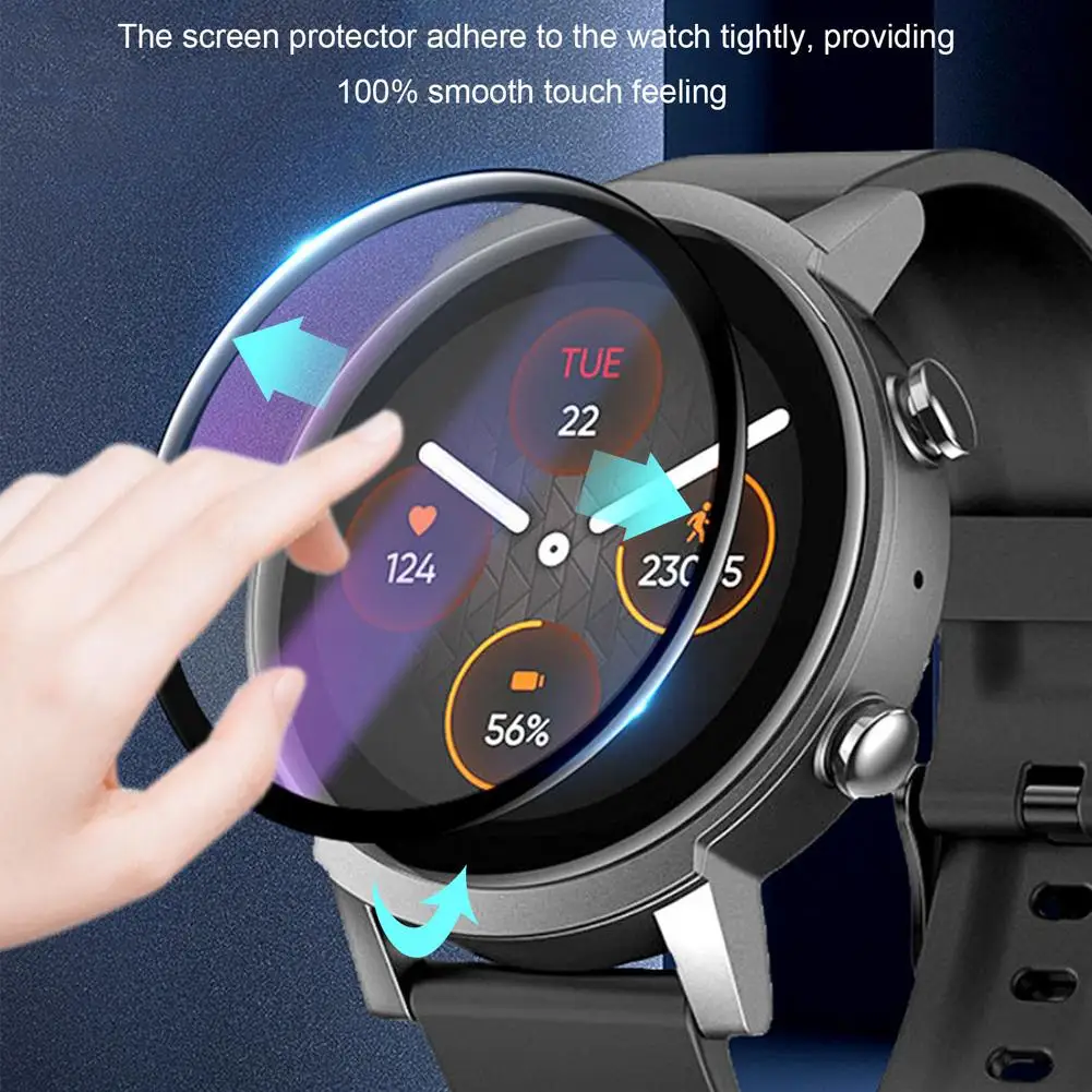 Soft Film For Ticwatch E3 Smartwatch Protective Film Easy To Install Cover Prevent Impact Of The Screen Protective Film