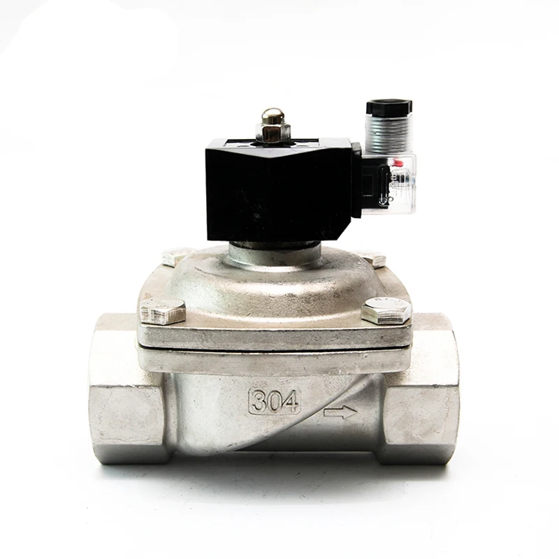 2“ Normally Closed Stainless Steel Solenoid Valve IP65 Pipe Control Switch Valve Water Valve 220V 110V 24V 12V