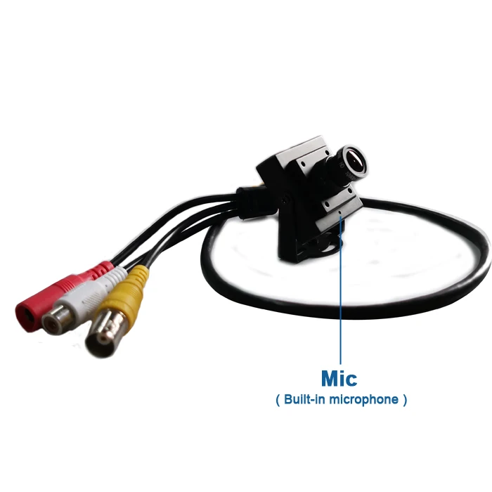 Mini câmera de segurança para carro/táxi/veículo com microfone e lente hd de 2.8mm