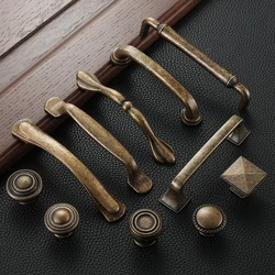 10PCS Antique Kitchen Cabinet Storage Handle Vintage Dressers Drawer Closet Knobs Old Door Pulls Cupboard Furniture Hardware