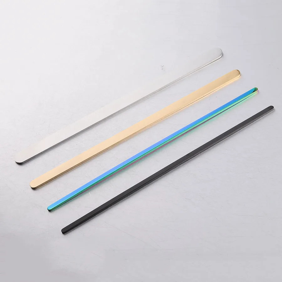 Fnixtar 10Pcs Width 3/6/9mm 160mm Length DIY C Open Cuff Bangle Material Mirror Polishe Stainless Steel Rectangle Blank Strips
