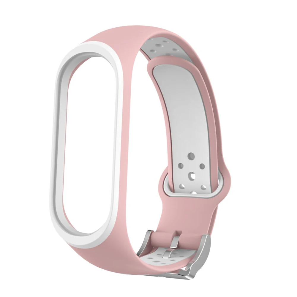 Strap For Xiaomi Mi Band 5 4 3 Silicone Pink Replacement Wristband Bracelet Watchband For Xiomi Mi Band3 Miband 4 3 Band4 Strap