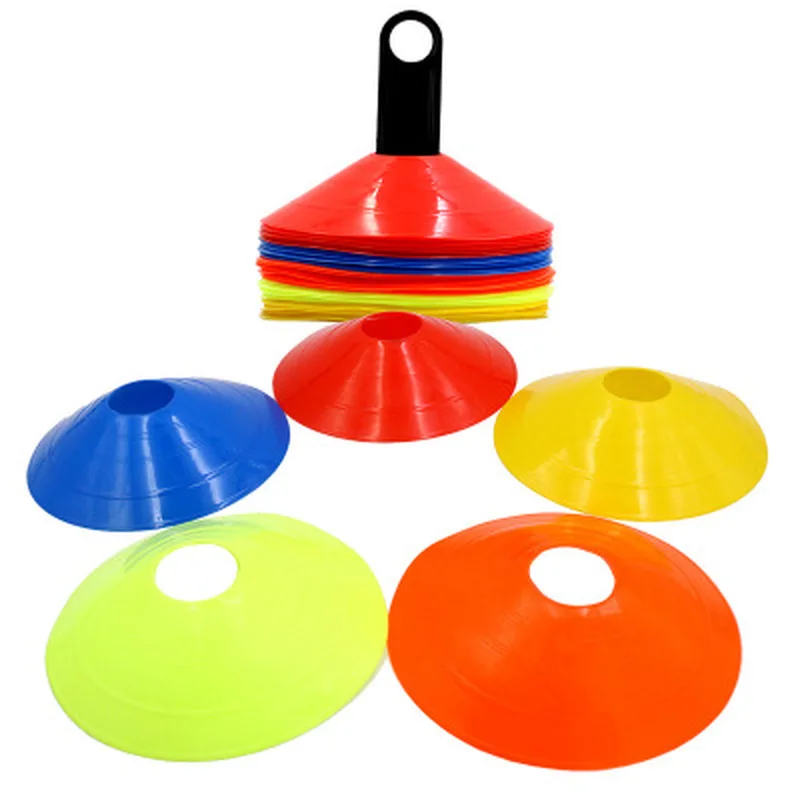 

15pcs/25pcs Agility Disc Cone Set Multi Sport Training Space Cones with Plastic Stand Holder for Soccer Football Ball Game Disc