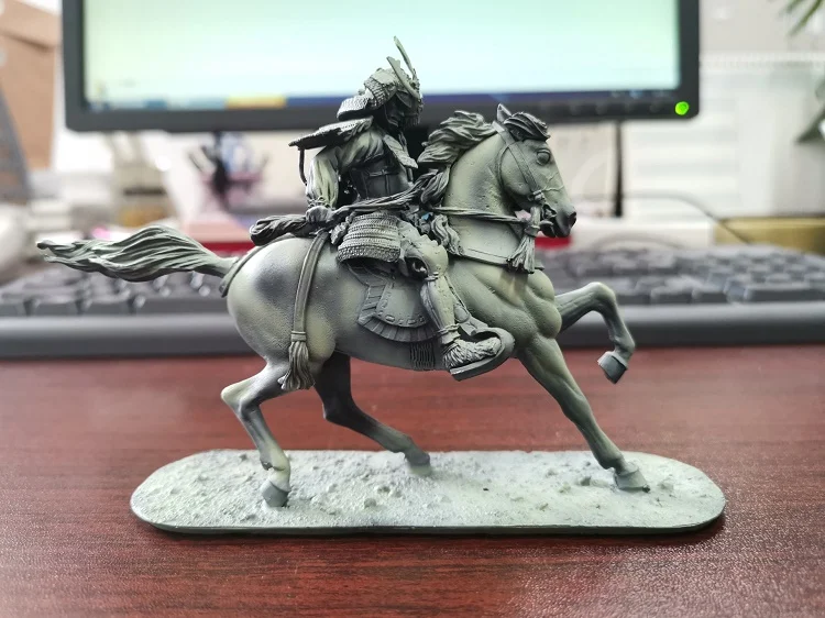 Commander Samurai Kusunoki Masashige Tin Metal Ancient Soldier Model Japan North And South Dynasty Figurines Decoration
