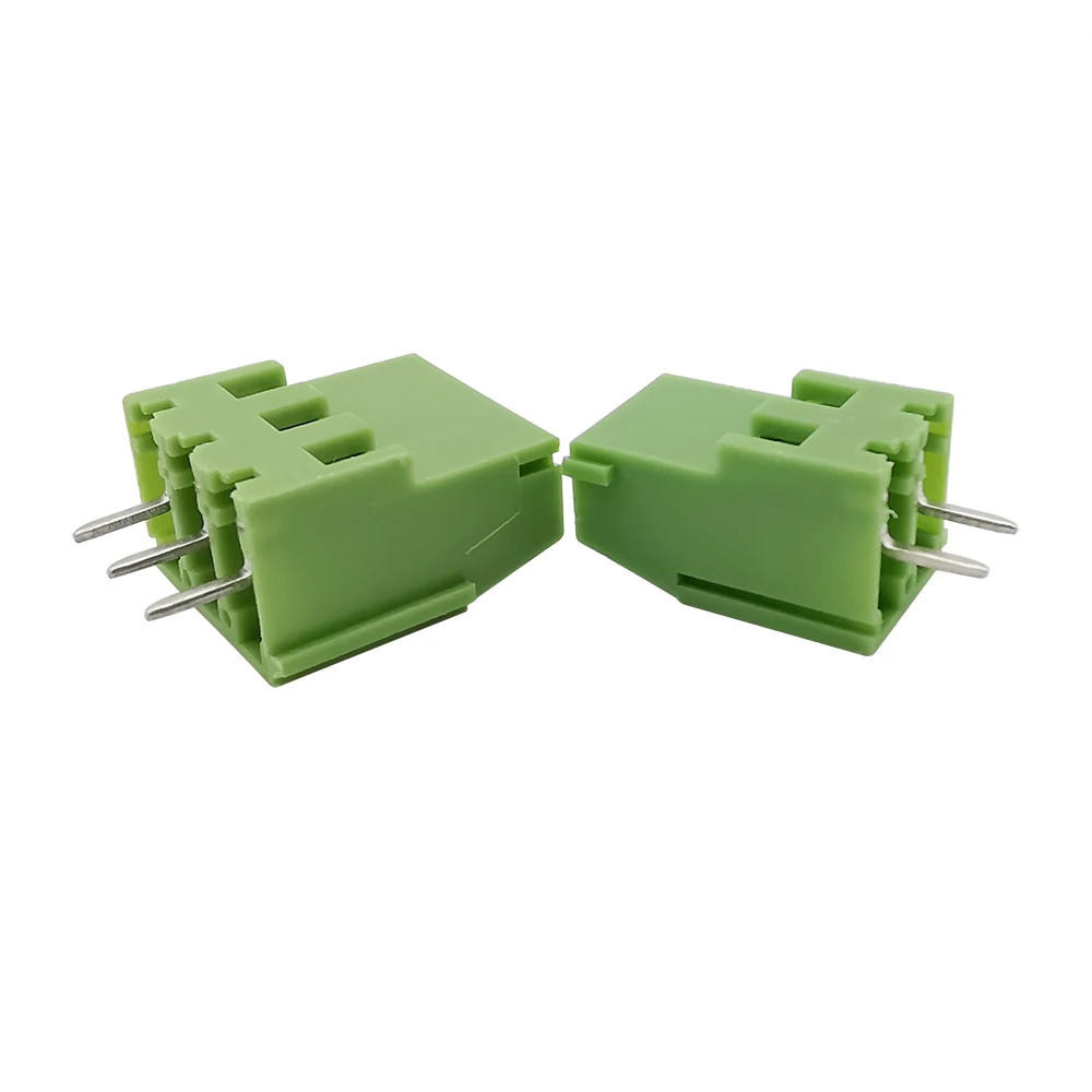 KF129 5.08mm Spliceable Screw Terminals Connector 5.08mm Pitch 2/3 Pin Straight Needle PCB Screw Terminal Block Connectors Green