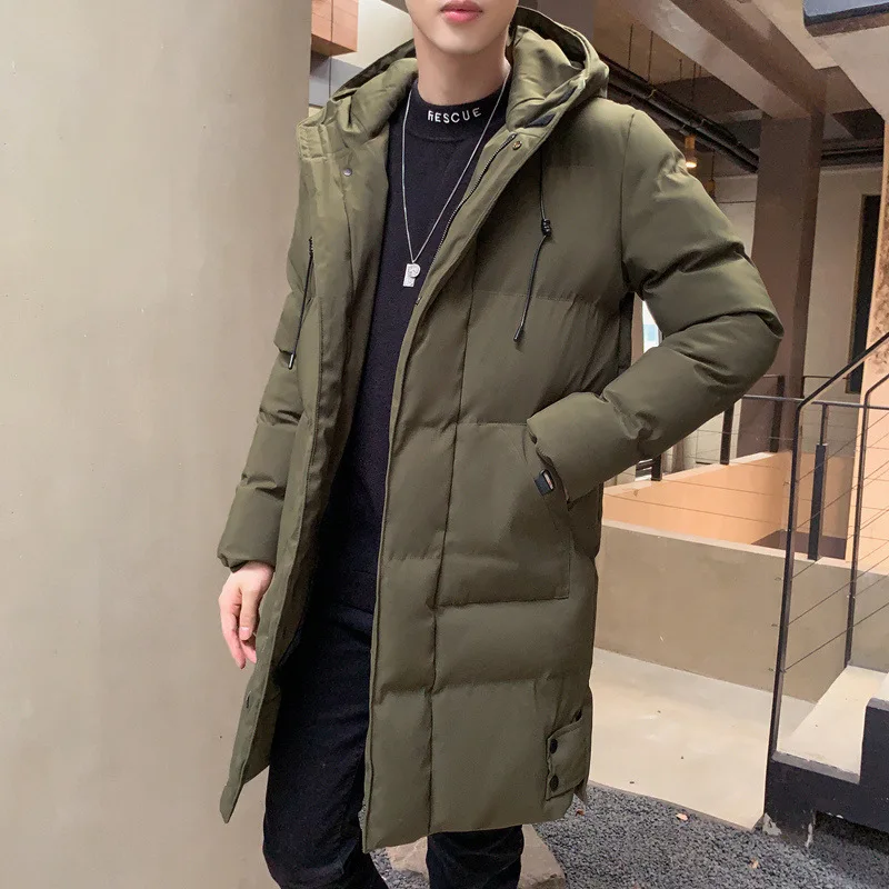 Mens Jackets Winter Men's Cotton-padded Jacket Coat Men Casual Thicken Warm Hooded Wadded Jacket Male Trench Coat Outerwear 8XL