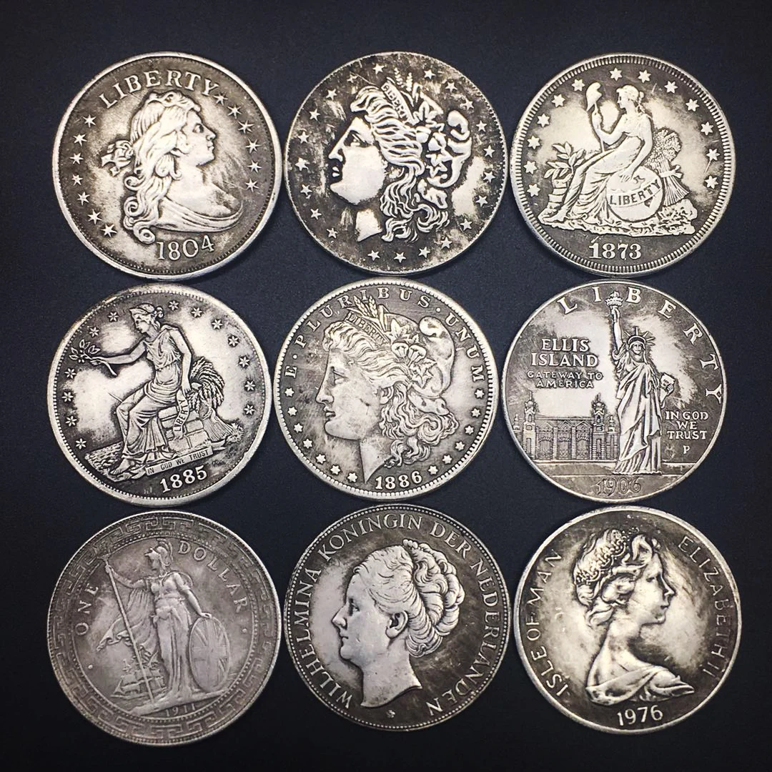 USA Queen Morgan Silver Coin Liberty Monety Coins 1 Dollar Magic Coins Collectible Collection Coins Merry Christmas Gift