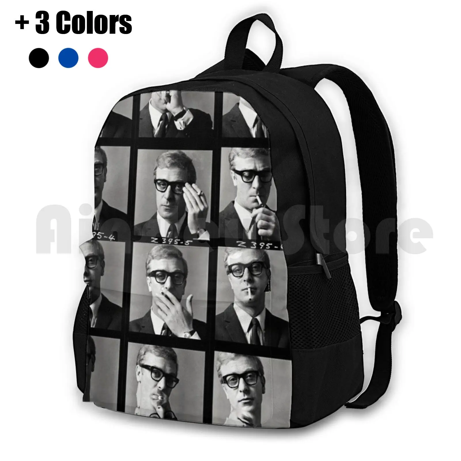 Michael Caine Outdoor Hiking Backpack Waterproof Camping Travel Michael Caine Cockney Caine Britain New Best Selling Wow