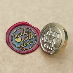 Made with Love wax seal stamp/ Made with heart /wax sealing kit /Wax seal Gift Package /Gift for him/Gift for her/