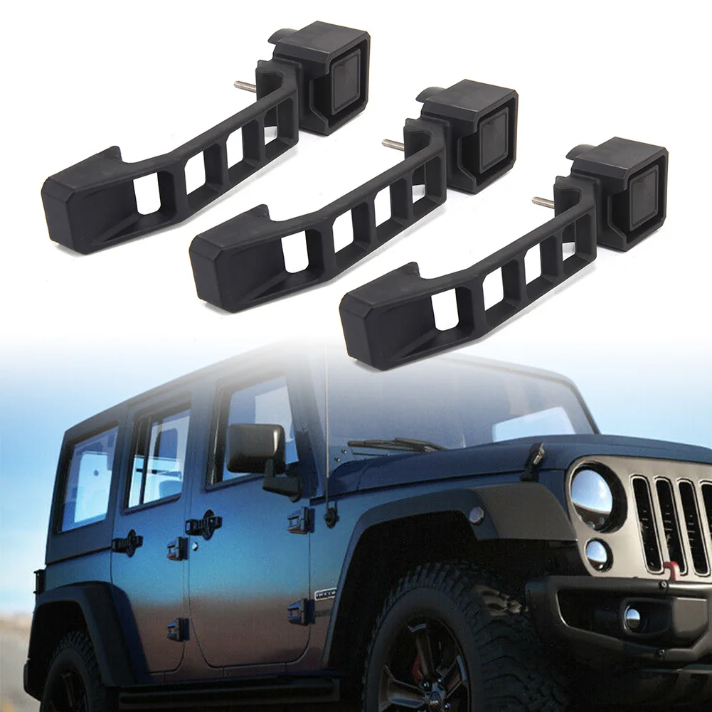 

Car Exterior Outer Door Handles Kits Black ABS Plastic Accessories For Jeep Wrangler JK 2007-2017