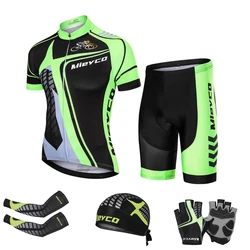 Bicycle Cycling Clothing for Men, Cycling Jersey Set, Reflective Pants, Bike Clothes, Shirt Fit MTB Gloves, MTB Equipment, 2024