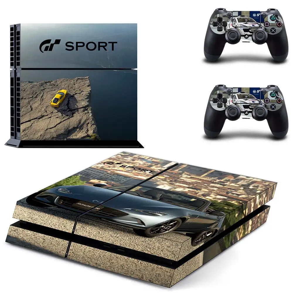 Gran Turismo GT Sport PS4 Skin Sticker Decal Cover For PS4 Console & Controller Skins