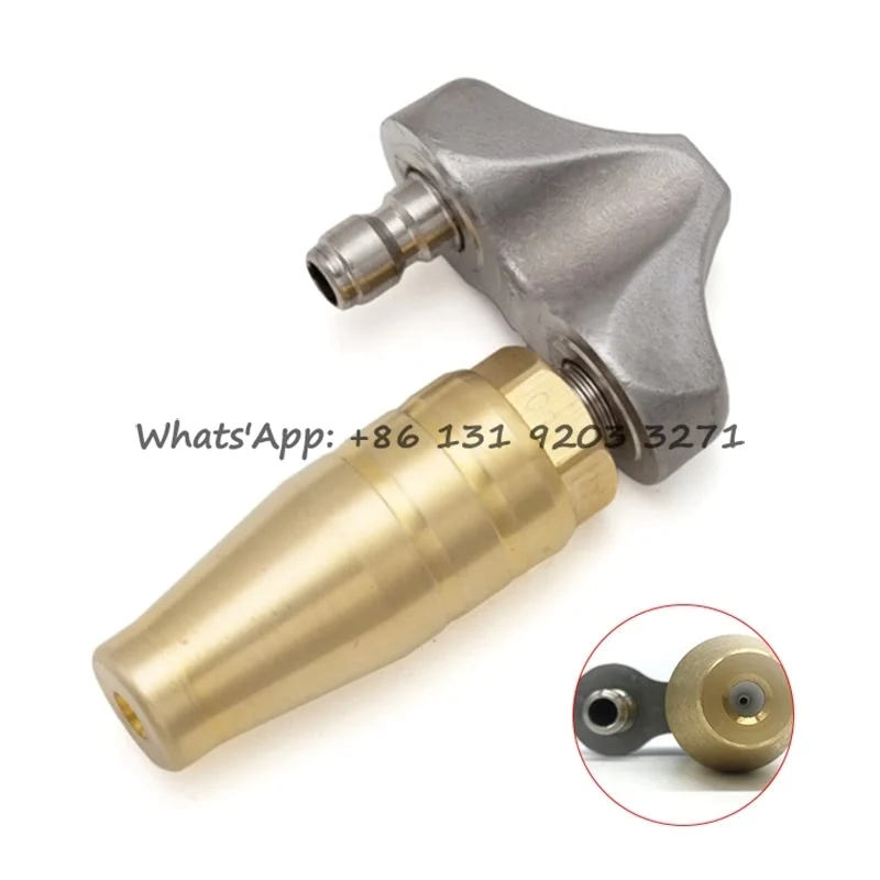 

1/4“ High Pressure Drain Pipe Jetting Swirl Jetter Nozzle Sewer Cleaning Nozzles for Drain Cleaning Machine