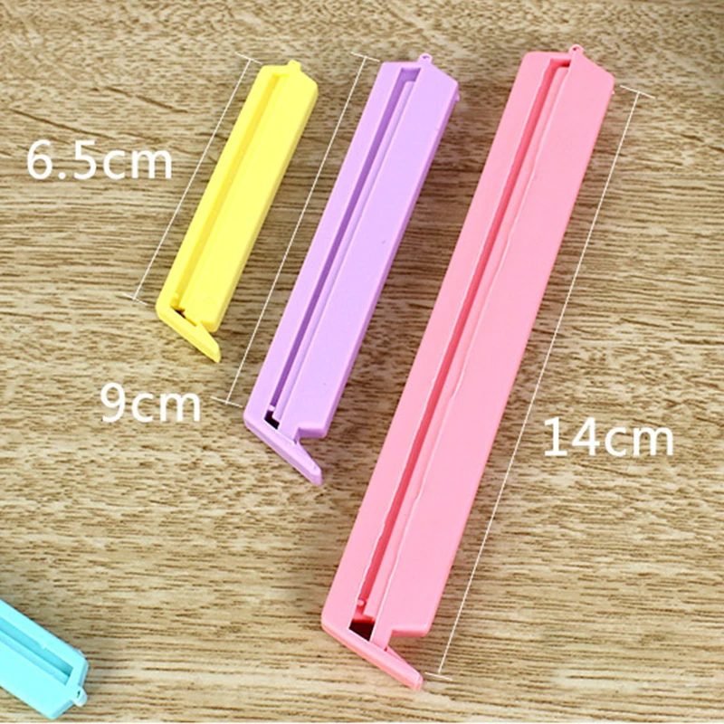 12 Teil/los 3 größen Tragbare Küche Lagerung Lebensmittel Snack Abdichtung Tasche Clip Sealer Clamp verschluss tasche Kunststoff Werkzeug Küche zubehör