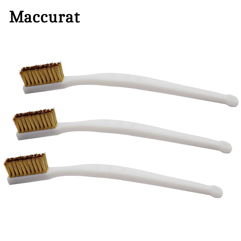 3D Printer Cleaner Tool Copper Wire Toothbrush Copper Brush Handle 3D Printer Nozzle Cleaning Hot Bed Cleaning 3D Print Cleaning