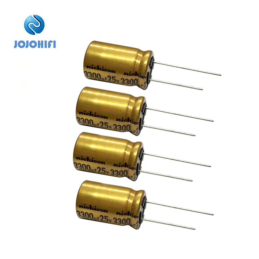 4 stücke 3300uF 25V 16x25mm Nichicon FW Kondensator Pitch 7,5mm 85 ℃ 25V/3300UF Gold Audio fieber Filter Elektrolyt-kondensatoren