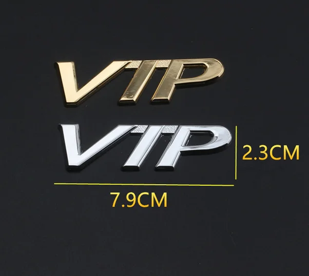 

3D Auto Modified Metal Luxury VIP Car Trunk Side Seal Decal Sticker Badge Emblem Car Accessories